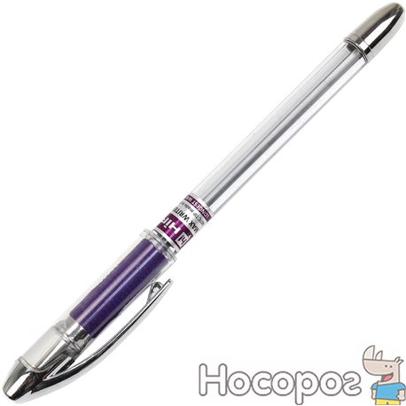 Ручка масляна кулькова Hiper MaxWriter Silver 2500 м 0,7 мм фіолетова (10) №HO-338
