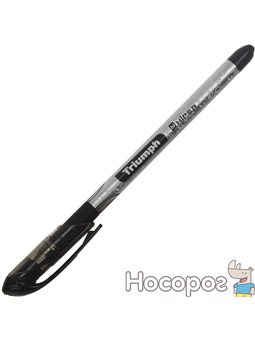 Ручка масляна кулькова Hiper Triumph 0,7 мм чорна (10) (100) (1000) №HO-195