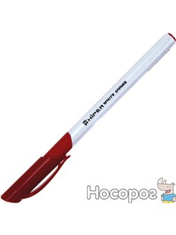 Ручка гелева Hiper White Shark 0,6 мм червона (10) (100) №HG-811