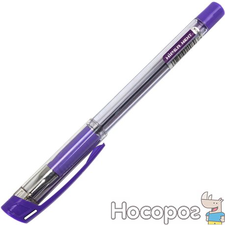 Ручка масляна кулькова "Hiper" Next 0,7 мм фіолетова (10) (100) №HO-175