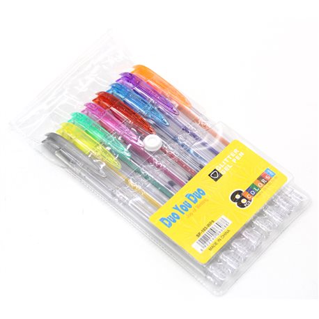 Ручки в наборі 8 кольорів гель перламутр SP103-WP8/M35-26 023171 (36)