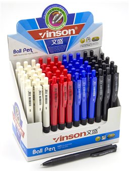 Ручка-автомат VINSON 605 масляна, синя (60)