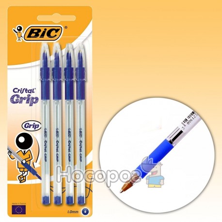 Ручка Кристал грип Синяя BIC 889985