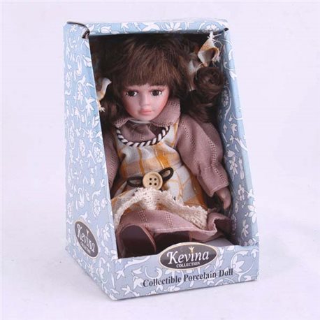 Лялька керамічна сидяча h20см у подарунковій коробці DX01184B