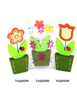 Пасхальный сувенир: цветок в вазонка, ассорти YAQ20290 / 20289/20280