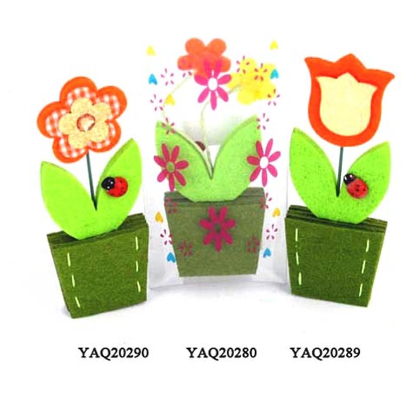 Фото Пасхальний сувенір: квітка у вазонку, асорті YAQ20290/20289/20280