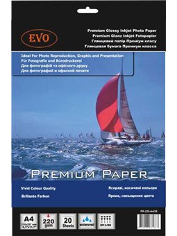 Фотобумага EVO Premium глянцевая 260г 20 листов А6 PR 260 A6 / 20