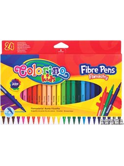 Фломастери Colorino Fibre Pens 24 кольору 24 шт (14625PTR / 1)