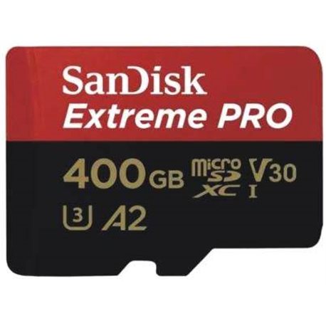 Карта пам'ятi SanDisk 400GB microSDXC C10 UHS-I U3 A2 R170/W90MB/s Extreme Pro V30 + SD