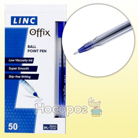 Ручка Linс Offix Trisys шариковая синяя 411978
