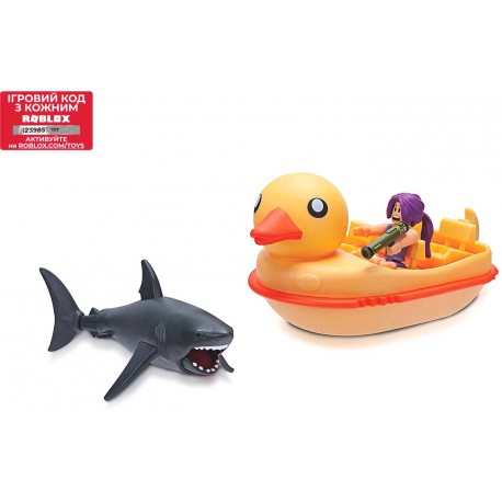 Набор Jazwares Roblox Feature Vehicle SharkBite: Duck Boat W2