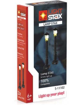 Ліхтарики вуличні LIGHT STAX з LED підсвічуванням чорні LS-S11102