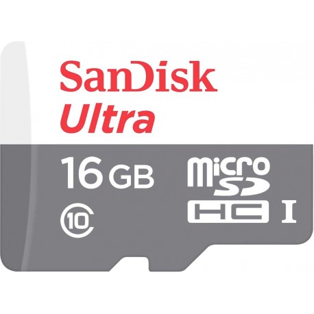 Карта пам'ятi SanDisk 16GB microSDHC C10 UHS-I R80MB/s Ultra + SD