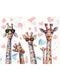 Картины по номерам - Веселые жирафы (КНО4115)