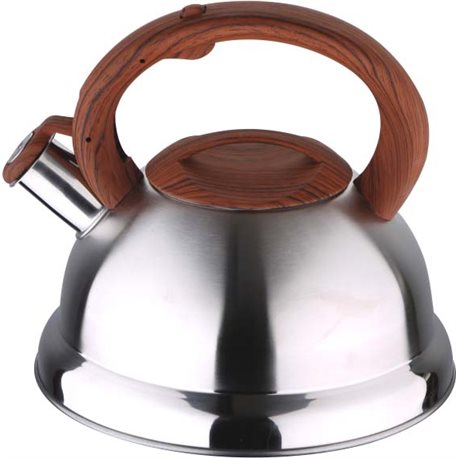 Чайник зі свистком Wellberg Potent з нержавіючої сталі 2.5 л (WB-6658)