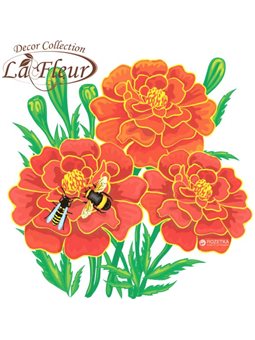 Серветки столові La Fleur двошарові 33х33 cм 20 шт Чорнобривці (4820164965412)