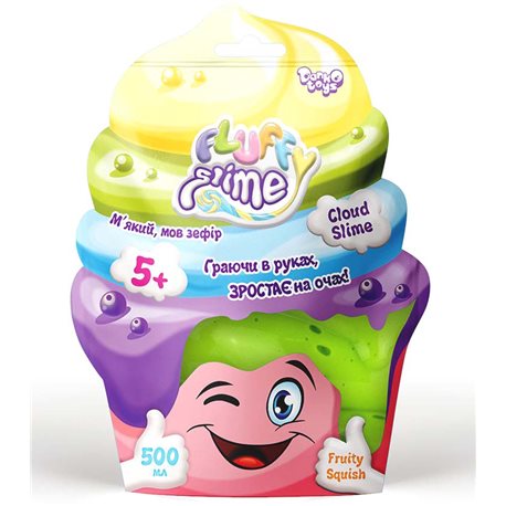 В'язка маса Fluffy Slime" пакет 500 г укр (12) FLS-02-01U"