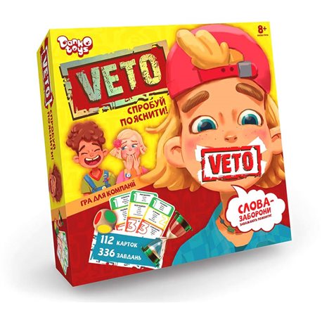 Настільна розважальна гра VETO" укр (10) VETO-01-01U"