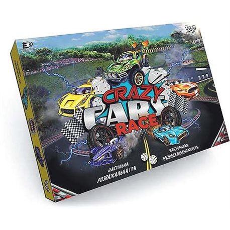 Настільна розважальна гра Crazy Cars Race" (20) DTG94R"