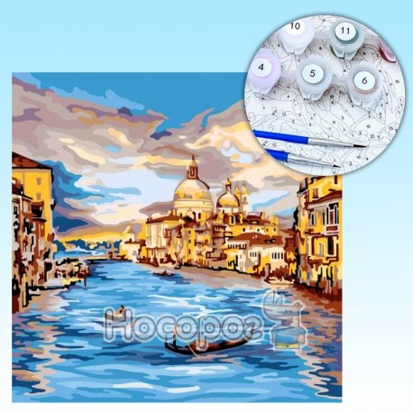 Креативна творчість Картина за номерами на полотні №4 Венеція KpN-02-04