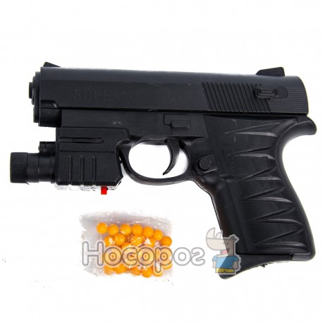Пістолет ES 491-P0621 на пульках, 15,5 см, лазер (240)