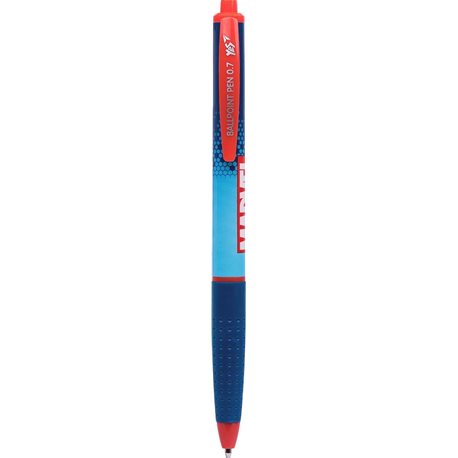 Ручка шариковая YES "Marvel", 0,7 мм, автоматическая (411969) [5056137175109]