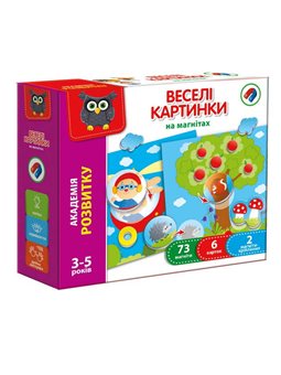 гр Игра настольная магнитная "Веселі картинки" (укр) VT 5422-06 (12) "Vladi Toys" [4820195056820]