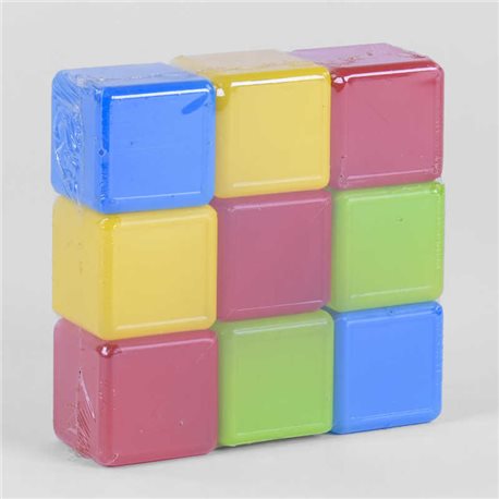 гр Кубики кольорові 9 шт. 05061 (21) "M-TOYS" [4820133130155]