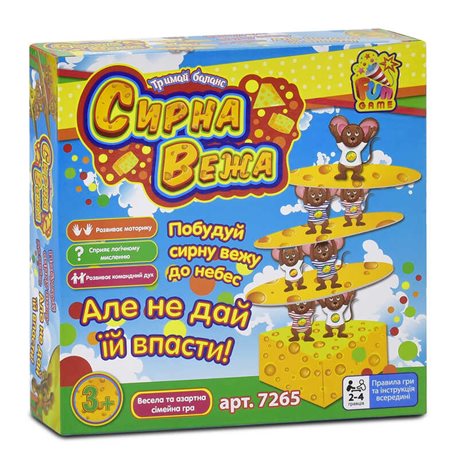 гр Настольная игра 7265 "Сирна вежа" (12) "FUN GAME" [6945717432420]