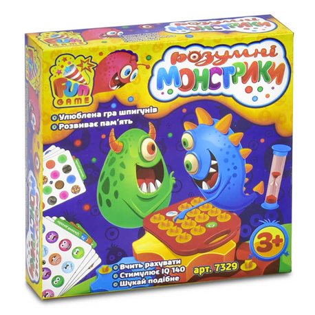 гр Настольная игра 7329 "Розумні монстрики" (12) "FUN GAME" [6945717436268]