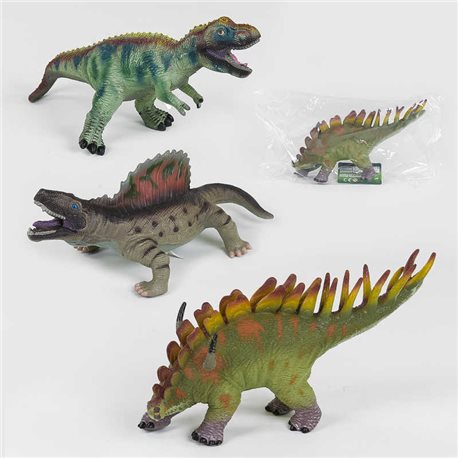 Динозавр музичний Q 9899-507 А (36/2) 4 види, м'який, гумовий, 41 см, 1 шт в пакеті [6977153426626]