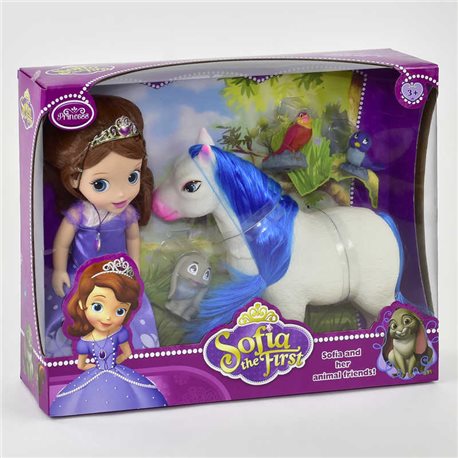 Лялька Принцеса з конячкою ZT 8820 (18) з вихованцями, в коробці [6981572430102]
