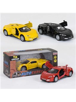 Машина металопластик S 20044 (96/2) "Auto Expert", 3 кольори, інерція, відкриваються двері, в коробці [6977258091149]
