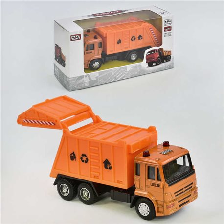 Машинка металлопластик 6512 А Мусоровоз (96/4) "Камаз", в коробке [6988600090932]