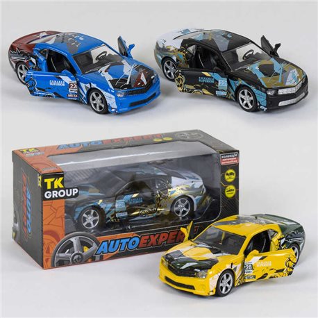 Машинка металлопластик ТК 170022 (96/2) AutoExpert, 3 цвета, инерция, открываются двери, в коробке [6981004650023]
