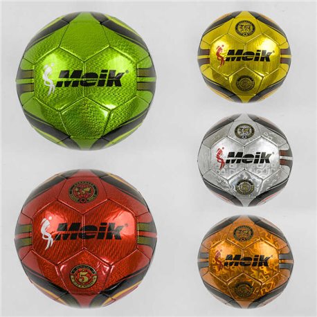 М'яч Футбольний З 40048 (50) розмір №5 - 5 кольорів, Лезерний TPU, 400 грам, гумовий балон [6900067400482]