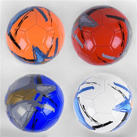 Мяч футбольный С 40061 (60) размер №5, 4 цвета, материал PU, 320 грамм, баллон резиновый [6900067400611]