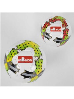 М'яч футбольний З 40062 (50) розмір №5, 2 кольори, матеріал TPU, 380 грам, балон гумовий [6900067400628]