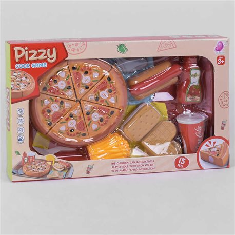 Набор "Пицца" на липучке 228 A1 (36) в коробке [6984072400835]