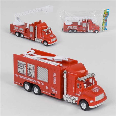Пожарная машина 663-1 (168/2) 3 вида, инерция, 1шт в кульке [6990488110275]