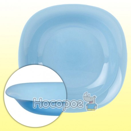 Тарелка глубокая квадратная LUMINARC Carine Light Blue 21см P4250