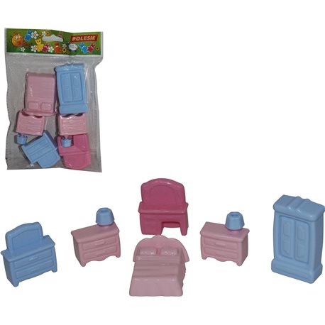 Набір меблів для ляльок №1 (6 елементів в пакеті) 49322 [4810344049322]