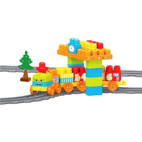 Конструктор Wader Baby Blocks Train Set Мої перші кубики Залізниця 224 см 58 елементів (41470) (5900694414709)