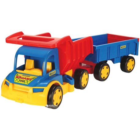 Вантажівка Гігант + іграшка візок Wader (65100)