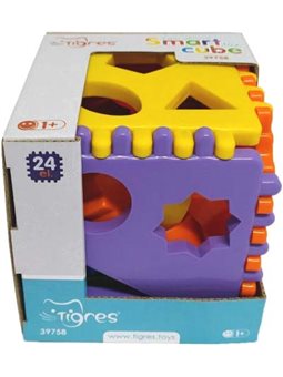 Игрушка сортер Tigres Smart cube 24 элемента в коробке (39758)