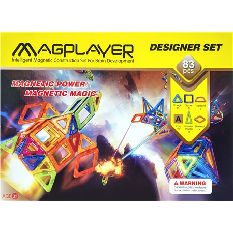 Детский конструктор MagPlayer 83 ед. (MPA-83)