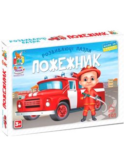 Развивающие пазлы «Пожарный» Boni Toys 0400 6 эл Boni Toys 