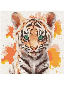 Картины по номерам - Маленький тигр (КНО4195)
