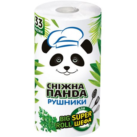 Бумажные полотенца Снежная панда Big Roll 2 слоя (4823019010978)