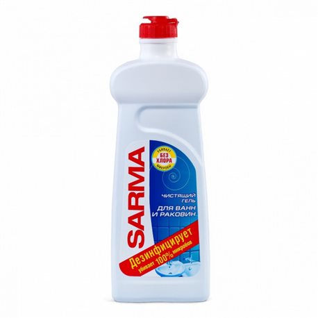 Универсальный чистящий гель Sarma с дезинфицирующим эффектом, 500 мл (4820026413303)
